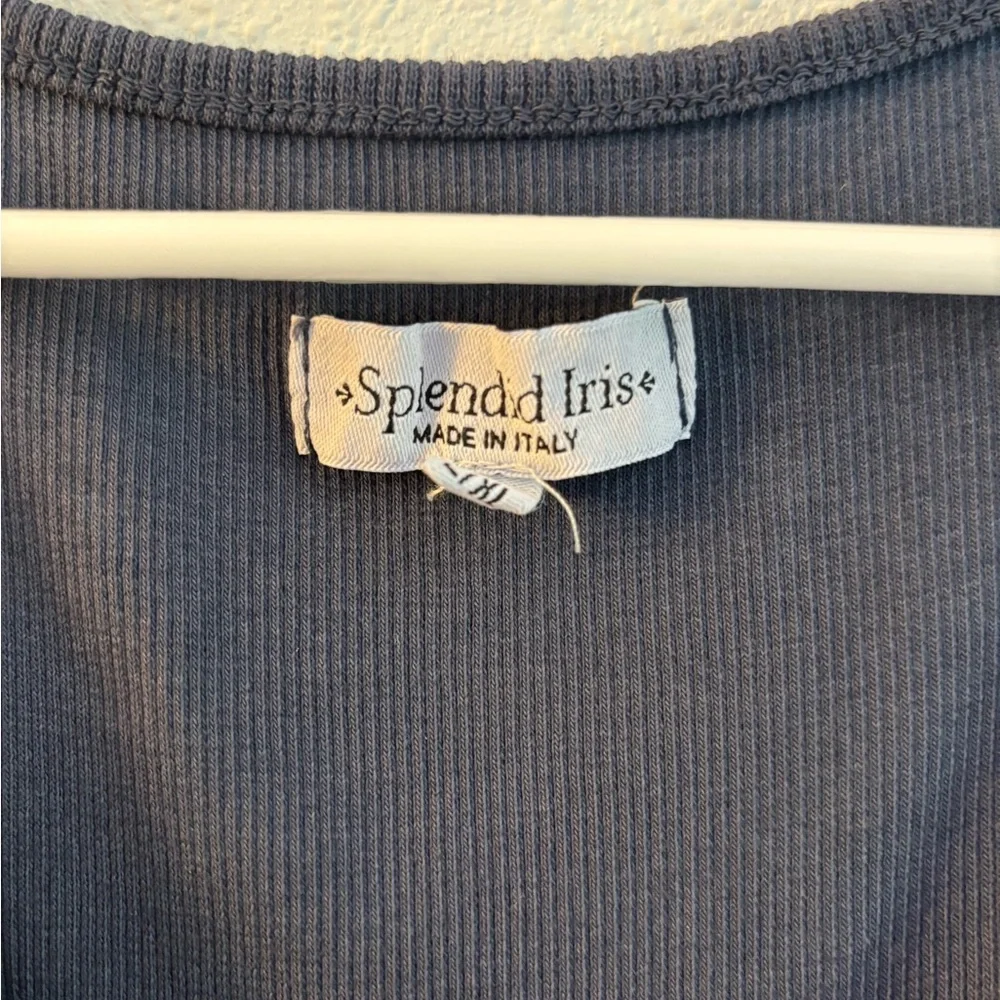 Splendid Iris navy blue linen dress NWOT - Picture 4 of 5